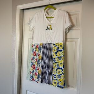 Life Is Good White Tee upcycled dress